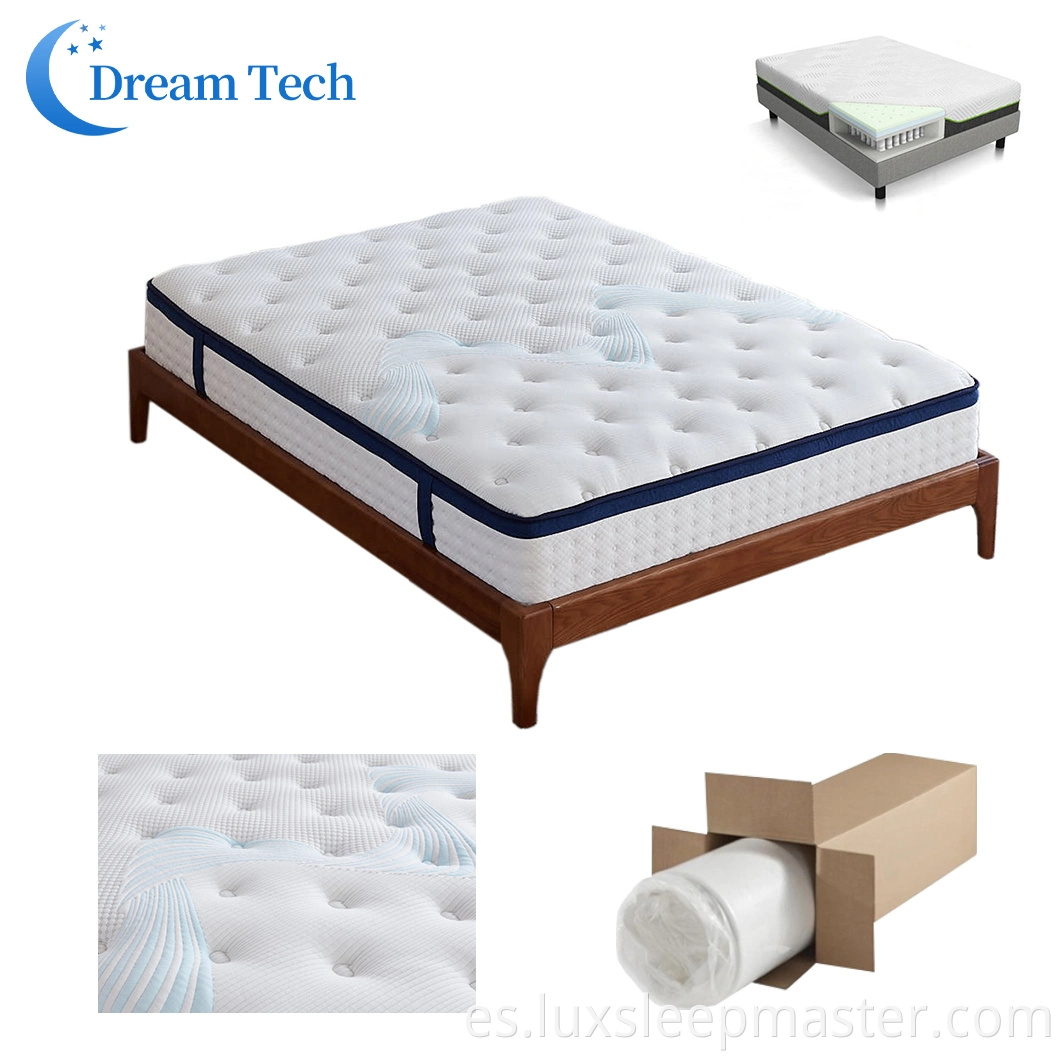 Colchón de espuma viscoelástica individual de calidad superior para cama de Euro de calidad superior de venta caliente al por mayor